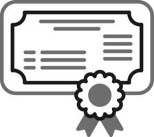 icône de vecteur de certificat