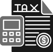 les taxes vecteur icône