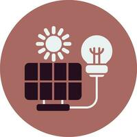 icône de vecteur d'énergie renouvelable
