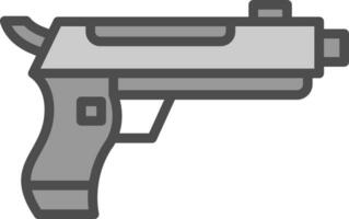 conception d'icône de vecteur de pistolet