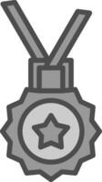 conception d'icône de vecteur de médaille