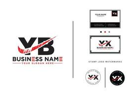 typographie brosse yb lettre logo, moderne yb logo icône vecteur lettre