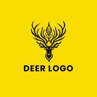 cerf pente coloré illustration logo vecteur