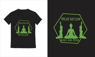 vecteur yoga les filles vecteur yoga T-shirt conception.