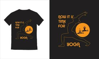 vecteur yoga les filles vecteur yoga T-shirt conception.