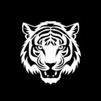 tigre, noir et blanc vecteur illustration