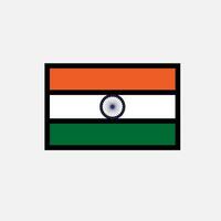 icône du drapeau indien vecteur