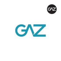 lettre gaz monogramme logo conception vecteur