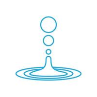 l'eau gouttes icône vecteur. l'eau illustration signe. vaporisateur symbole. océan logo. mer marquer. vecteur