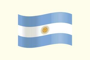 vecteur illustration de Argentine drapeau