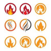 images de logo de feu vecteur