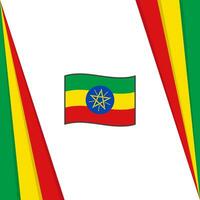 Ethiopie drapeau abstrait Contexte conception modèle. Ethiopie indépendance journée bannière social médias poste. Ethiopie drapeau vecteur