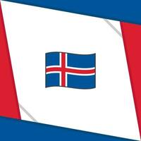 Islande drapeau abstrait Contexte conception modèle. Islande indépendance journée bannière social médias poste. Islande indépendance journée vecteur