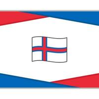 Féroé îles drapeau abstrait Contexte conception modèle. Féroé îles indépendance journée bannière social médias poste. Féroé îles vecteur