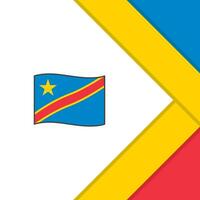 démocratique république de le Congo drapeau abstrait Contexte conception modèle. démocratique république de le Congo indépendance journée bannière social médias poste. démocratique république de le Congo dessin animé vecteur