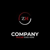 zh Créatif moderne des lettres logo conception modèle vecteur