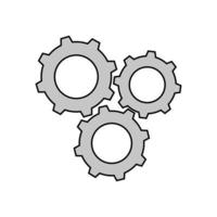 conception de vecteur d'engrenages métalliques isolés