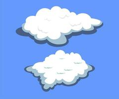 ensemble d'illustration vectorielle de nuage vecteur