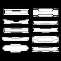 futuriste cyberpunk sci Fi interface élément hud La technologie Cadre graphique vecteur conception modèle