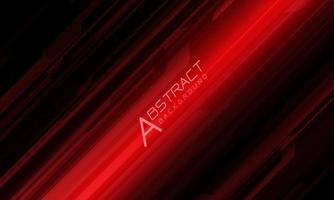 abstrait ligne rouge cyber géométrique dynamique noir futuriste technologie vecteur