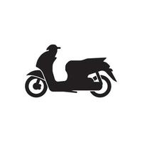 moto icône vecteur conception illustration logo modèle