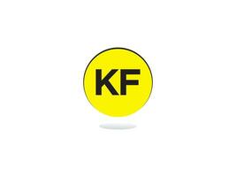 monogramme kf logo icône, minimaliste kf logo lettre vecteur art