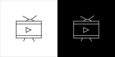 télévision place icône conception vecteur