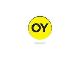 alphabet oy logo image, minimaliste oy initiale cercle logo vecteur