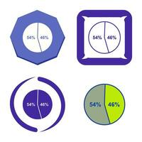 icône de vecteur de statistiques de candidat