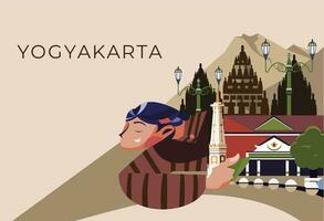 yogyakarta tourisme et Voyage vecteur