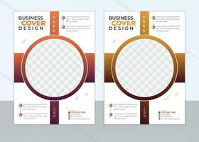 Créatif entreprise livre couverture conception. brochure, prospectus modèle mise en page, vecteur brochure pente couverture conception