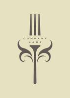 professionnel nourriture restaurant affaires monogramme vecteur logo