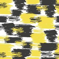 abstrait modèle sans couture jaune, noir vecteur