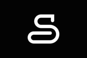 lettre g ou s initiale basé alphabet logo conception vecteur