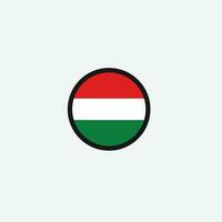 icône du drapeau de la hongrie vecteur