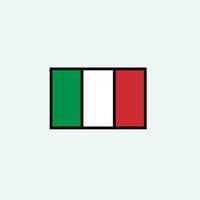 icône du drapeau de l'Italie vecteur