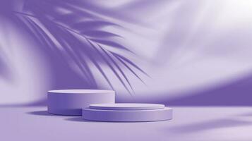violet podium maquette, réaliste vecteur Contexte