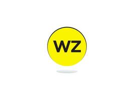 moderne wz logo lettre, initiale wz logo icône vecteur