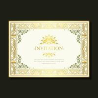 motif ornemental de style de fond invitation de luxe vecteur