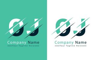oj lettre logo conception modèle. vecteur logo illustration