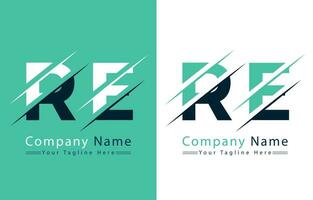 ré lettre logo vecteur conception concept éléments