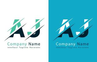 un J lettre logo vecteur conception concept éléments