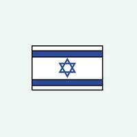 Israël drapeau icône vecteur