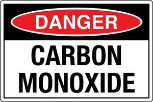 osha normes symboles inscrit lieu de travail sécurité signe danger mise en garde avertissement carbone monoxyde vecteur