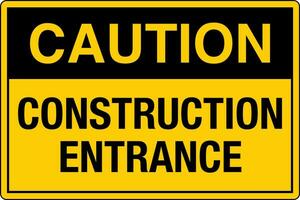 osha normes symboles inscrit lieu de travail sécurité signe danger mise en garde avertissement construction entrée vecteur