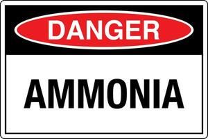 osha normes symboles inscrit lieu de travail sécurité signe danger mise en garde avertissement ammoniac vecteur