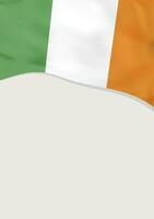 brochure conception avec drapeau de Irlande. vecteur modèle.