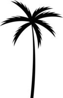 tropical paume arbre et feuille silhouette. noir paume arbre. conception de paume des arbres pour affiches, bannières et promotionnel et décoration articles. vecteur