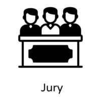 jury et comité vecteur