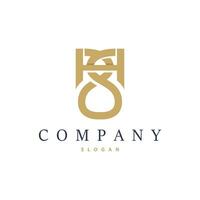 minimaliste hs lettre logo, sh logo moderne et luxe icône vecteur modèle élément